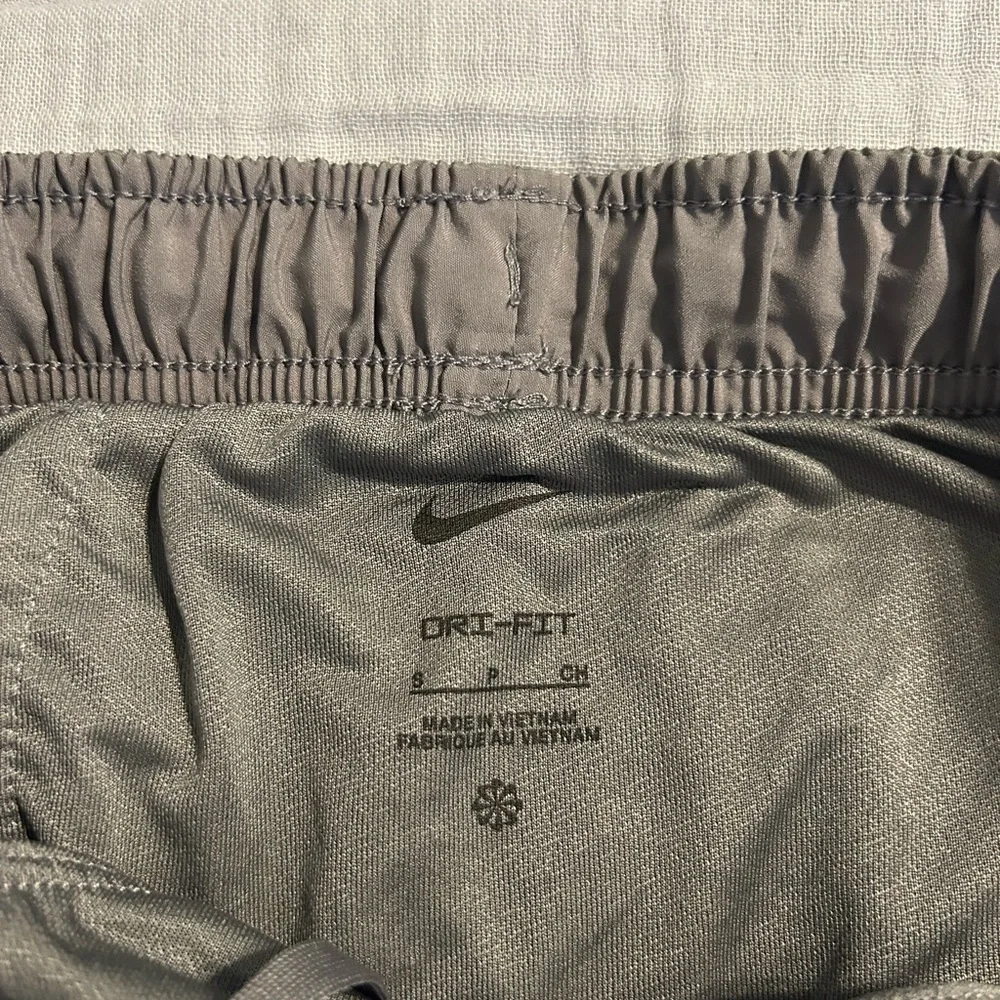 Nike Women's Grey Athletic Shorts with Swoosh